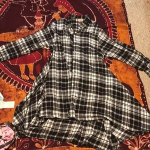 🌸3 for $20🌸 Flannel long tunic/dress